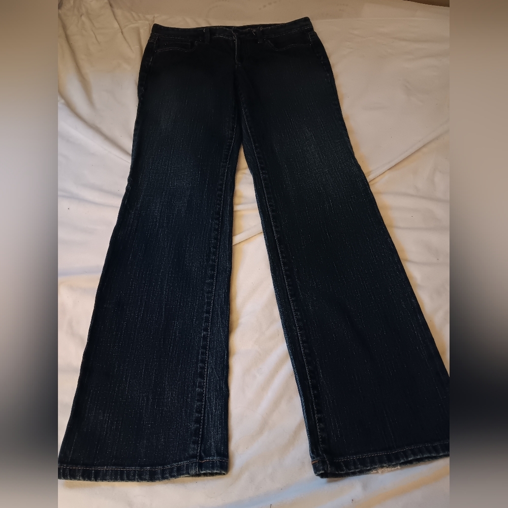 LOFT ORIGINAL BOOT Dark Blue Denim Jeans 6